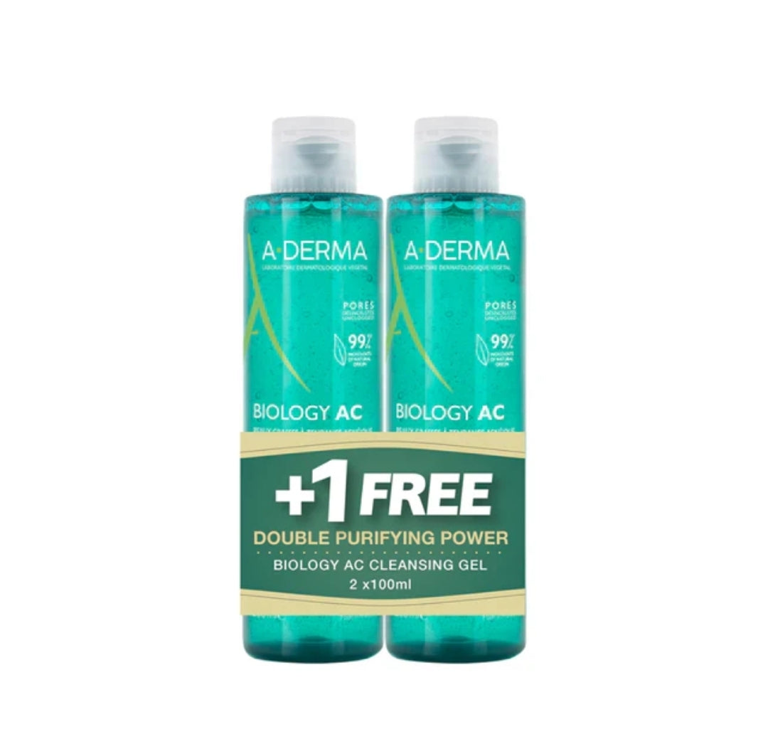 ADERMA Biology AC Cleansing Gel BOGO free