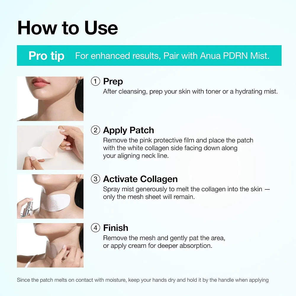 Anua PDRN Collagen Melting Patch For Glass Skin
