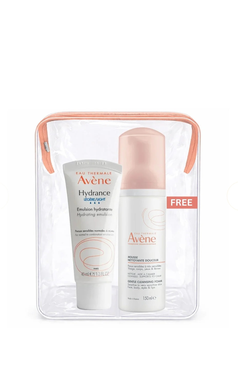 Avène Hydrance Light Emulsion B1G1 FREE Avène Mousse Nettoyante